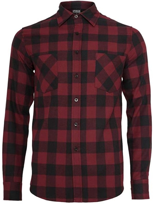Urban Classics Herren Checked Flanell Shirt Hemd bis 6XL